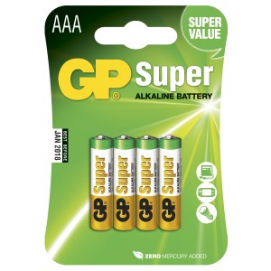 GP - PILES LR03/AAA SUPER ALCALINE X4