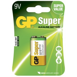 GP - PILE 6LR61/9V SUPER ALCALINE X1