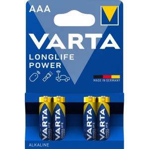 VARTA - PILES LR03/AAA LONGLIFE POWER X4