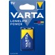 VARTA - PILE 6LR61/9V LONGLIFE POWER X1