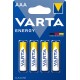 VARTA - PILES LR03/AAA ENERGY X4
