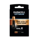 DURACELL - PILES LR03/AAA/MN2400 OPTIMUM X4