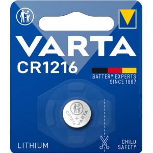 PILE BOUTON LITHIUM CR1216 VARTA
