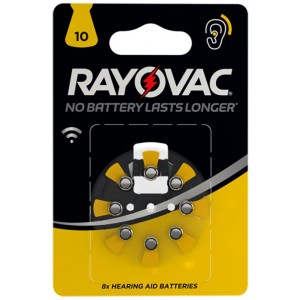PILES AUDITIVES PR70 V10 1.4 V RAYOVAC PAR 8