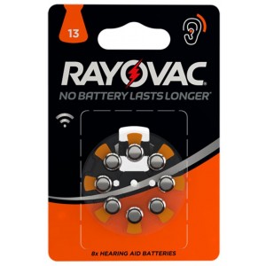 PILES AUDITIVES PR48 V13 1.4 V RAYOVAC PAR 8