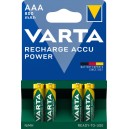 PILES RECHARGEABLES VARTA  AAA 800 MAH NI-MH PAR 4