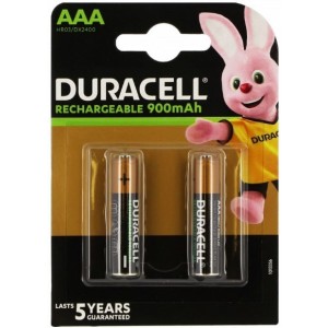 2 x HR03/AAA 900MAH NIMH PILES RECHARGEABLES DURACELL