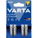 PILE LITHIUM AAA 1.5V BL4 VARTA