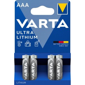 PILE LITHIUM AAA 1.5V BL4 VARTA