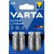 PILE LITHIUM AA 1.5V BL4 VARTA