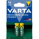 2 x HR06/AA 2600MAH NIMH PILES RECHARGEABLES VARTA