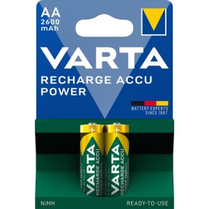 2 x HR06/AA 2600MAH NIMH PILES RECHARGEABLES VARTA