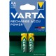 2 x HR06/AA 2600MAH NIMH PILES RECHARGEABLES VARTA
