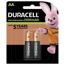 2 x HR06/AA 2500MAH NIMH PILES RECHARGEABLES DURACELL