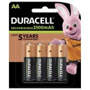 4 x HR06/AA 2500MAH NIMH PILES RECHARGEABLES DURACELL