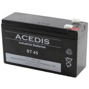 BATTERIE 12V 5AH ST45 PLOMB ETANCHE ACEDIS