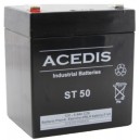 BATTERIE 12V 5.4AH ST50 PLOMB ETANCHE ACEDIS