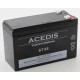 BATTERIE 12V 7.2AH ST65 PLOMB ETANCHE ACEDIS
