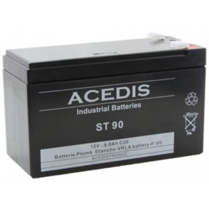 BATTERIE 12V 8.5AH ST90 PLOMB ETANCHE ACEDIS