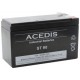 BATTERIE 12V 8.5AH ST90 PLOMB ETANCHE ACEDIS